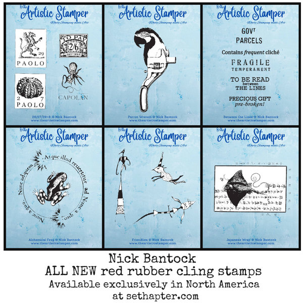 New Release: Nick Bantock Stamps