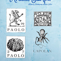 Nick Bantock Cling Rubber Stamp Set: Collection 6