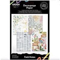 NEW: Katie Pertiet Decoupage Papers: Field Notes
