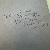 SOLD: 1907 Harvard Blue Book: Large Algebra