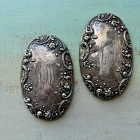 SOLD: Engraved Metal Brush Backs