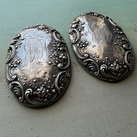 SOLD: Engraved Metal Brush Backs