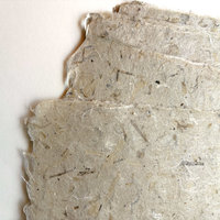 RESTOCKED: Natural Handmade Paper: Milkweed Fiber Autumn Harvest