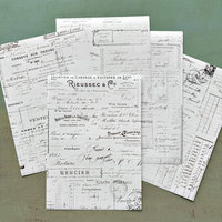 French Ephemera Clear Adhesive Sheets