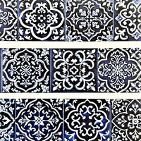 CoraCreaCrafts Washi Tape: Blue Tiles