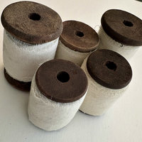 Spooled Sari Underpinnings Cotton Ribbon: Snow