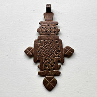 Ethiopian Copper Coptic Cross Pendant