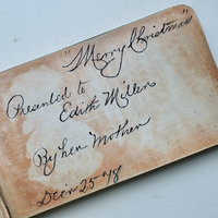 1800s Floral Album Autograph Book