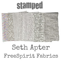 Seth Apter FreeSpirit Fabric Stamped: Fat Quarter Bundle