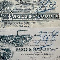 NEW: Antique French Ephemera & Receipts: Set of 7