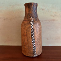 African Tutsi Mahogany Jug - Repaired