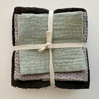 Kantha Stitch Large Scrap Bundle: Sky