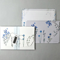 Letter Set: Blue Flowers