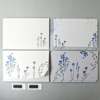 Letter Set: Blue Flowers
