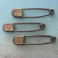 SOLD: Vintage Brass Oversized Safety Pin