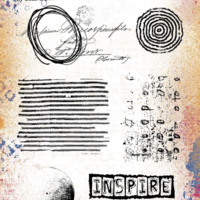 Seth Apter PaperArtsy Cling Rubber Stamp Trio: 49, 50, 51