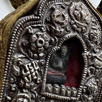 Tibetan Prayer Box Necklace: Temple Arch