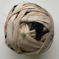 SOLD: Vintage Fabric Rag Ball 1