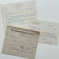 Original Ephemera: 1900s-1930s American Paper Set of 3