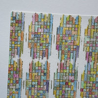 Original Art Sample Series of 4: Flow