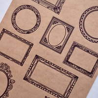 Savannah Scribbles Kraft Stickers: Frames