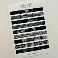 Savannah Scribbles StripStickers: Gothic