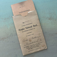 Antique Savings Book & Sleeve: 1911