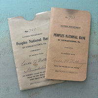 Antique Savings Book & Sleeve: 1911