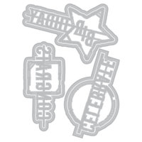 Sizzix Thinlit Dies: Word Wafers Birthday