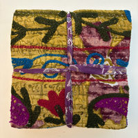 NEW: Hand Stitched & Embroidered Kantha Bundle: Large 1