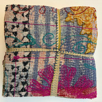 NEW: Hand Stitched & Embroidered Kantha Bundle: Large 10