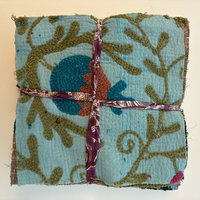 NEW: Hand Stitched & Embroidered Kantha Bundle: Large 2