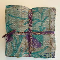 NEW: Hand Stitched & Embroidered Kantha Bundle: Large 2