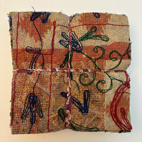 NEW: Hand Stitched & Embroidered Kantha Bundle: Large 6
