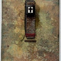 SOLD: Guardian Angel: Original Mixed Media Art