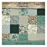 Tim Holtz Palette Paper: Teal