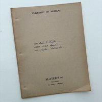 SOLD: 1932 University of Michigan Student Test 2