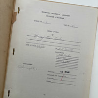 SOLD: 1932 University of Michigan Student Test 2