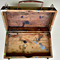 SOLD: Vintage Wooden Artist Paint Box
