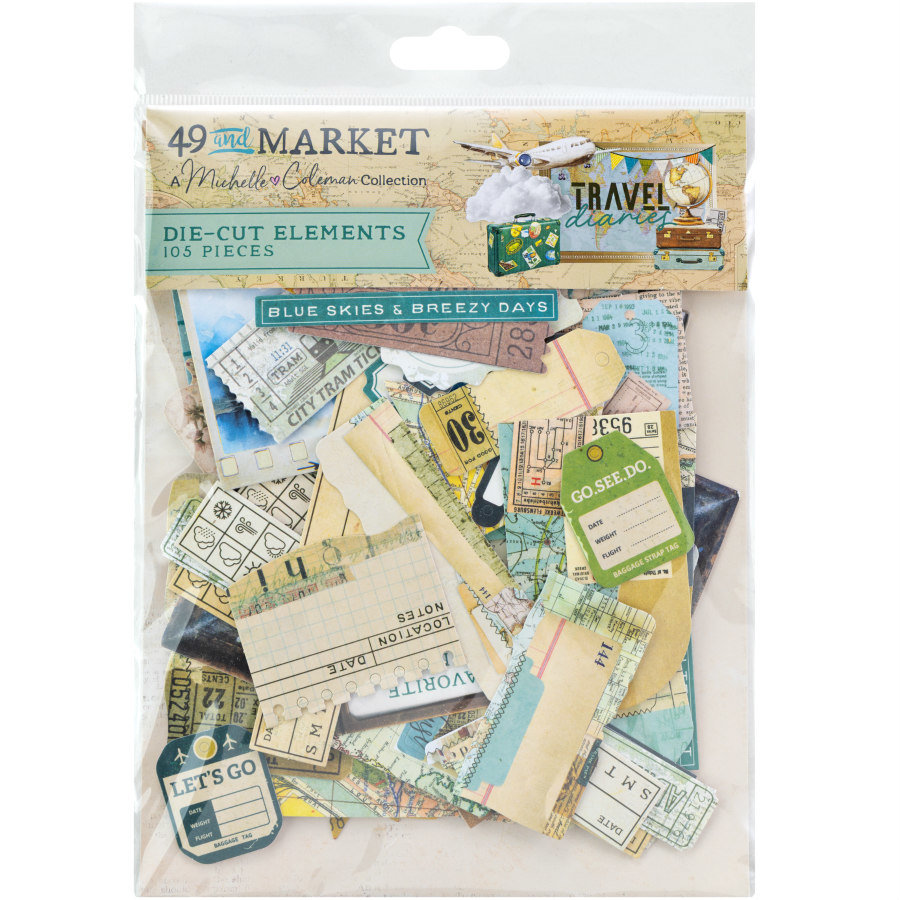 49 And Market Die Cuts: Travel Diaries