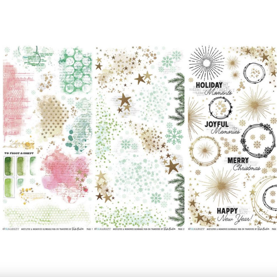 49 and Market Blendable Rub-On Set: Mistletoe & Memories