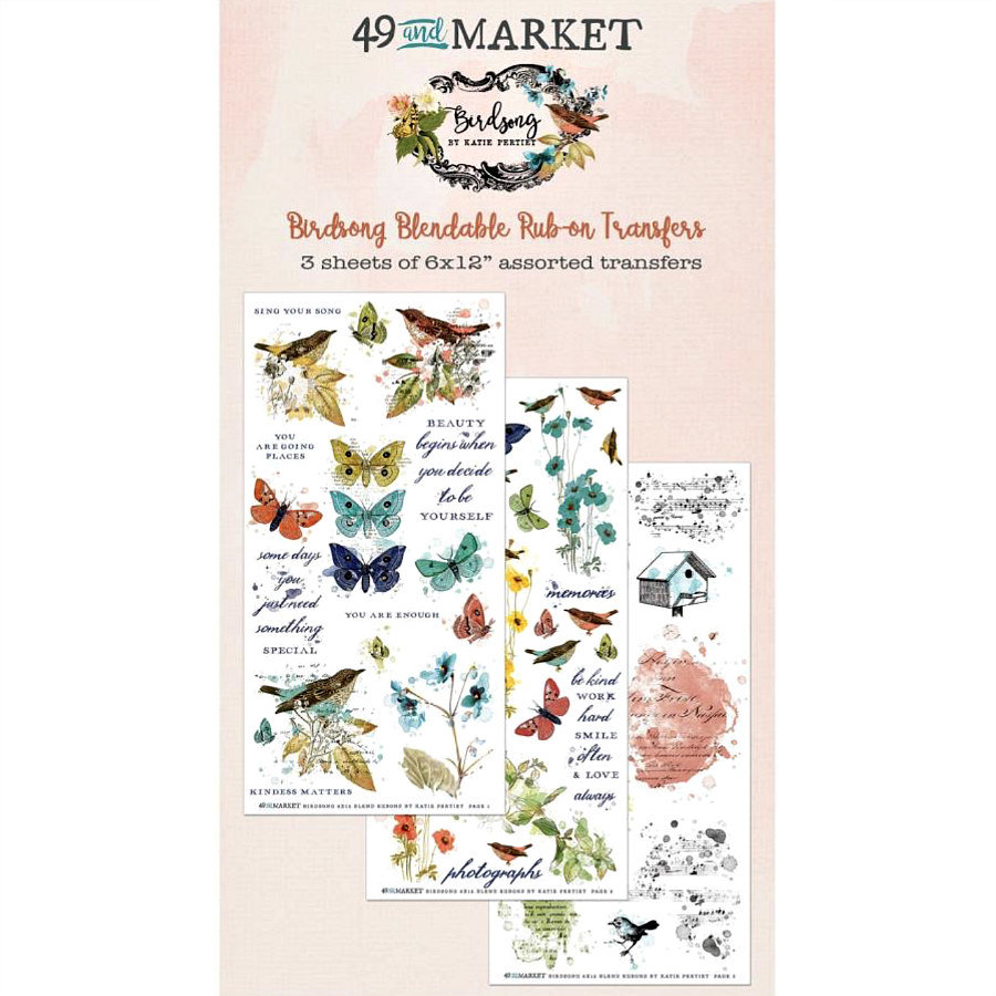 49 and Market Blendable Rub-On Set: Birdsong