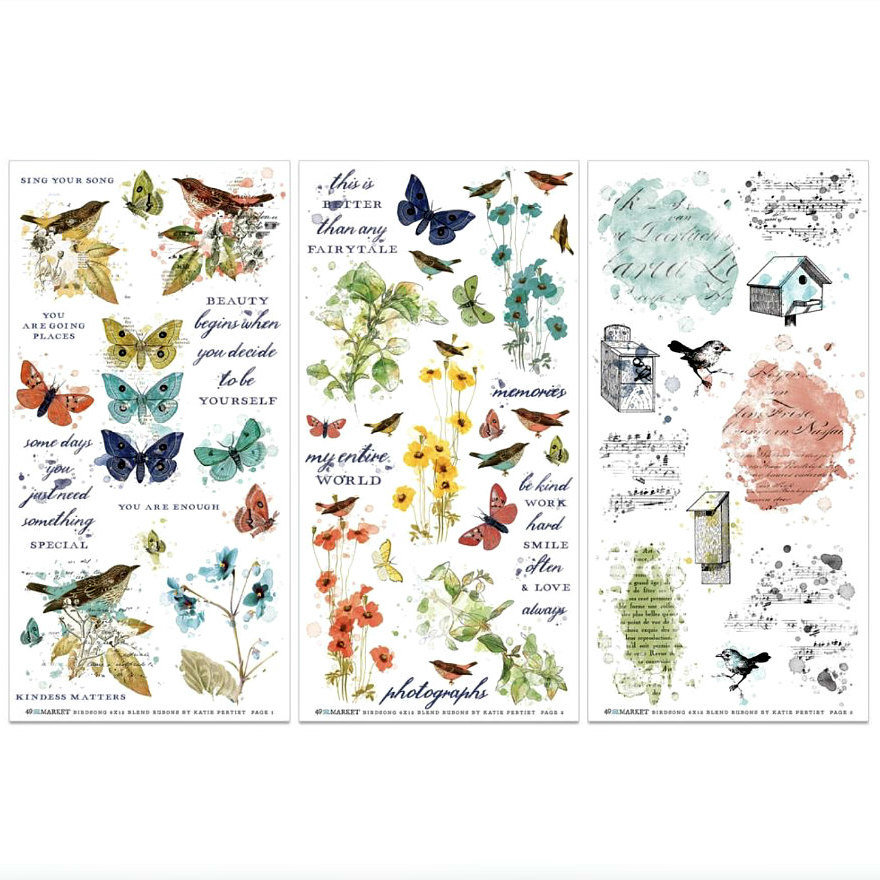49 and Market Blendable Rub-On Set: Birdsong