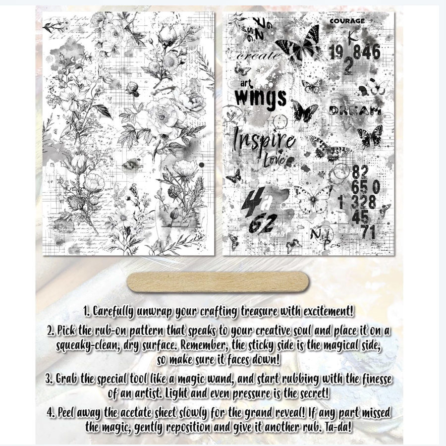 AALL & Create Rub-Ons: Grit & Grace