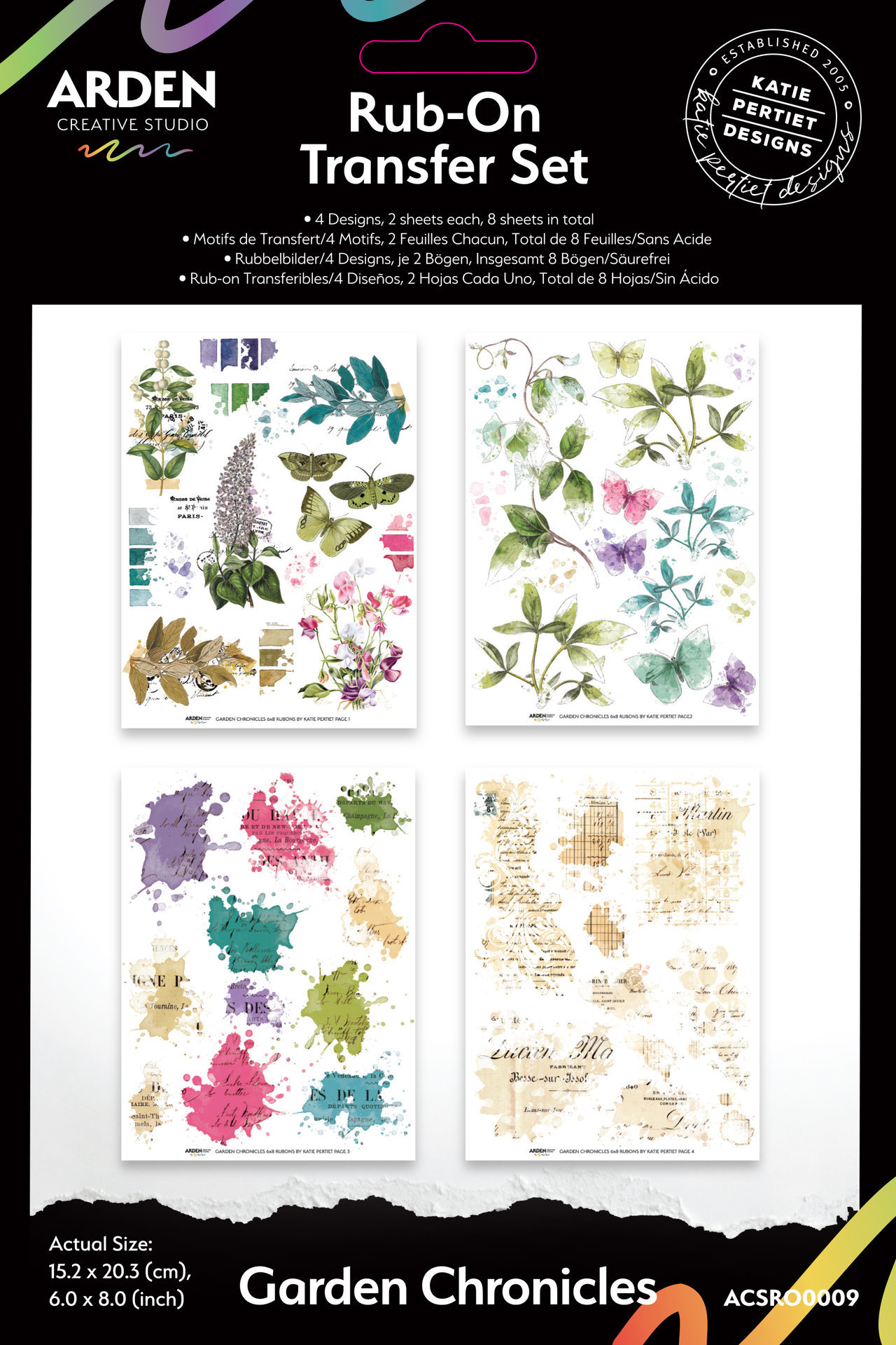 Arden Rub-On Transfers: Garden Chronicles