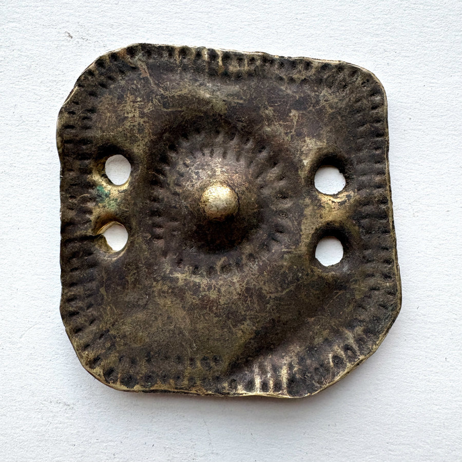 Ethiopian Antique Brass Medallion 