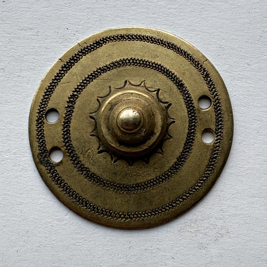 Ethiopian Antique Brass Medallion 