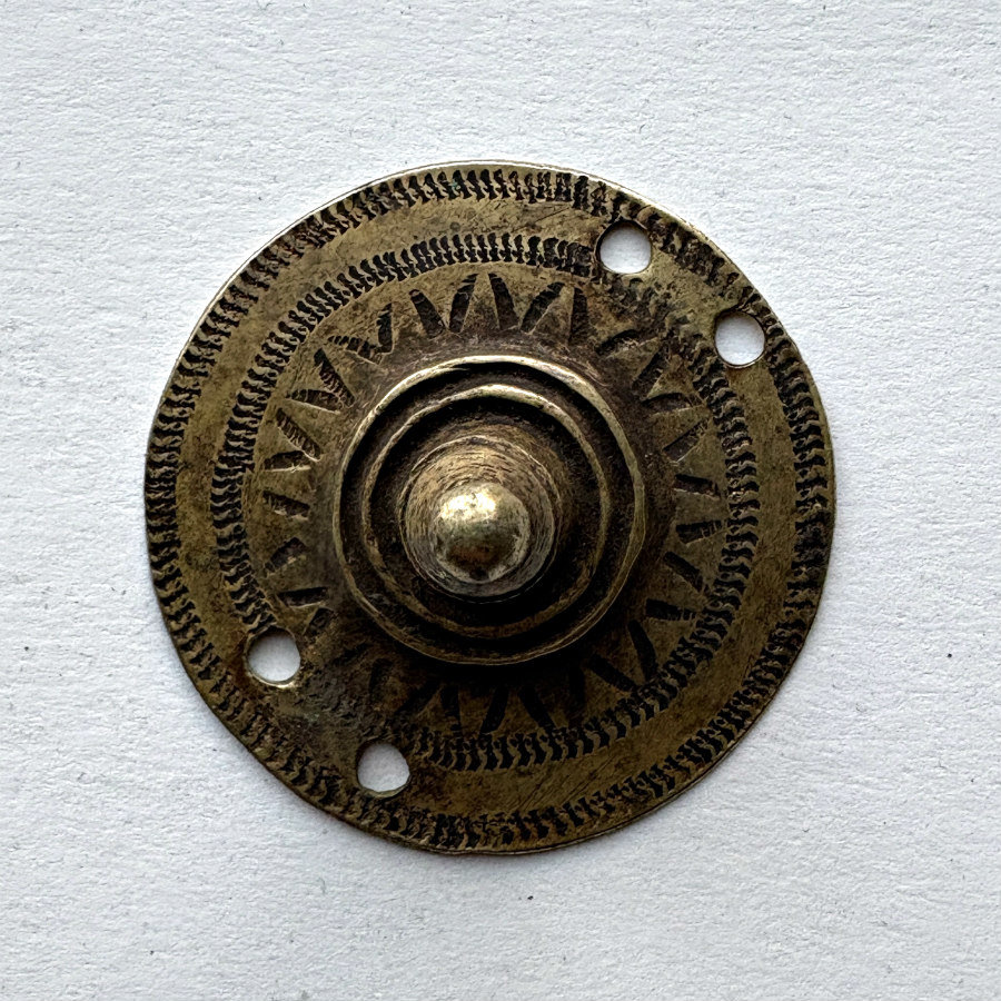 Ethiopian Antique Brass Medallion 