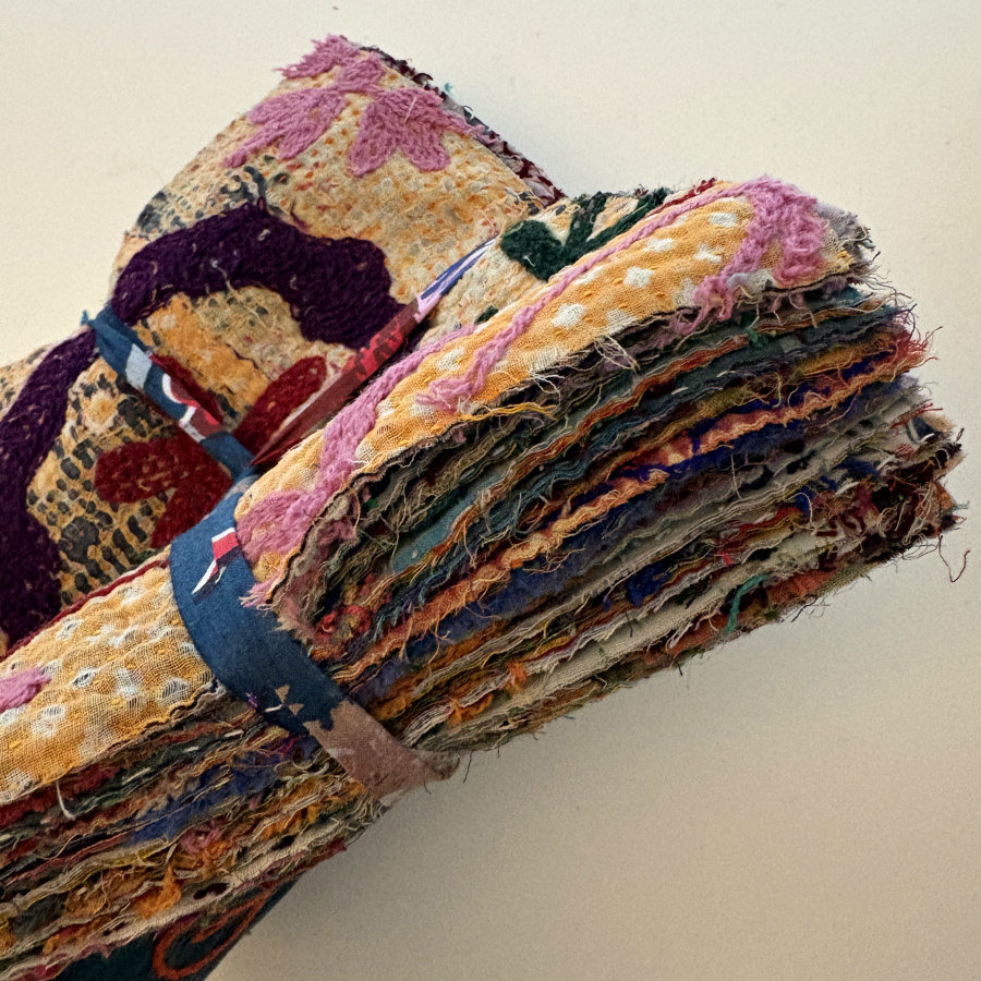 Hand Stitched & Embroidered Kantha Bundle