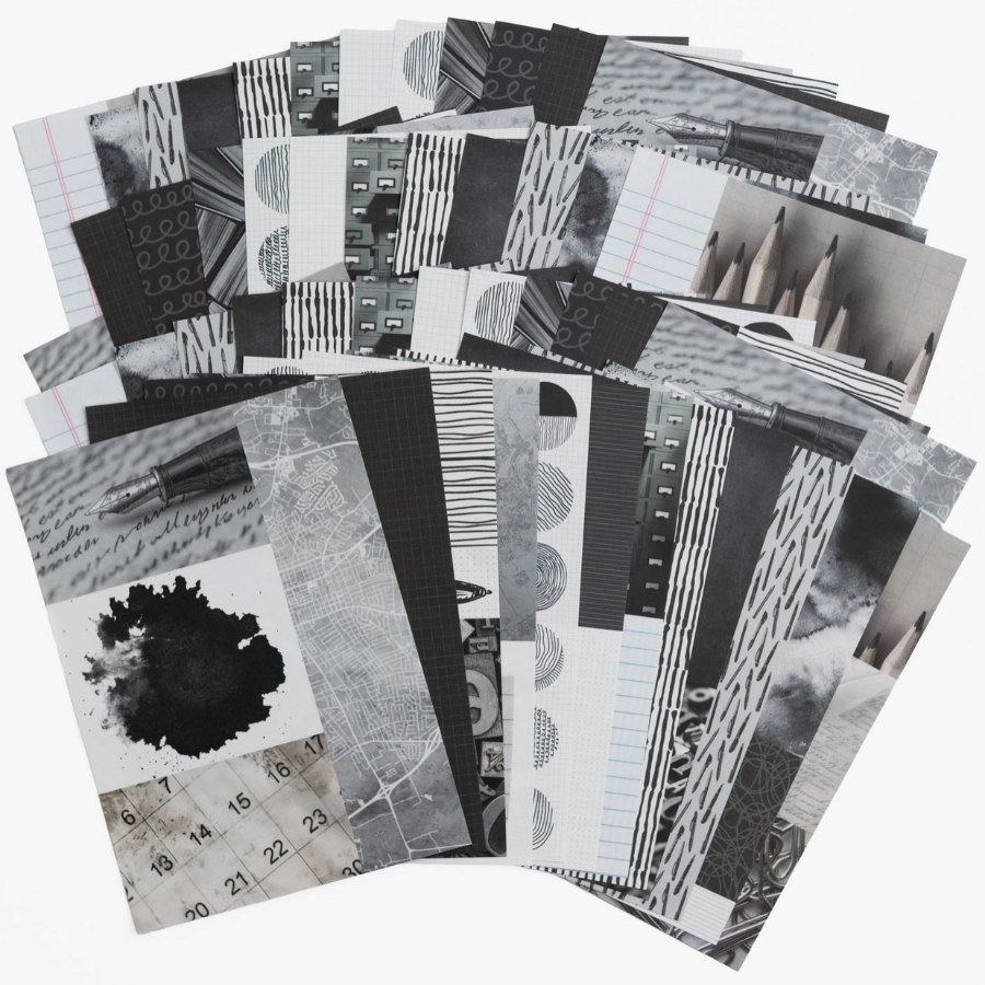 Archer & Olive Collage Paper Pad: Ink & Type